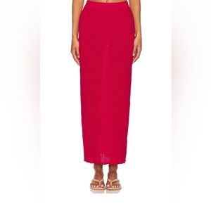 SNDYS x Revolve Josefina Skirt in Red , Resort Wear , Summer